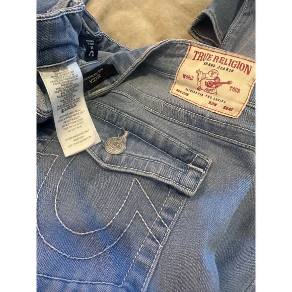 y2k True Religion Becca Mid RIse Boot Jeans Light Wash 32 - Picture 6 of 6